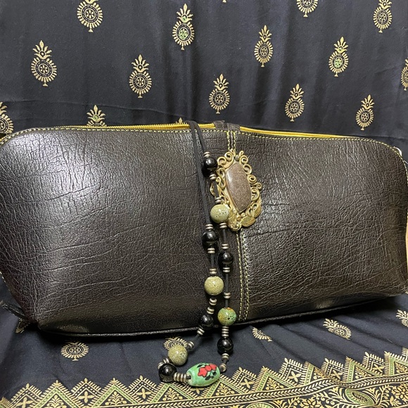 Unisex Italian leather NEW Vintage different piece of Art made as… - Picture 2 of 3